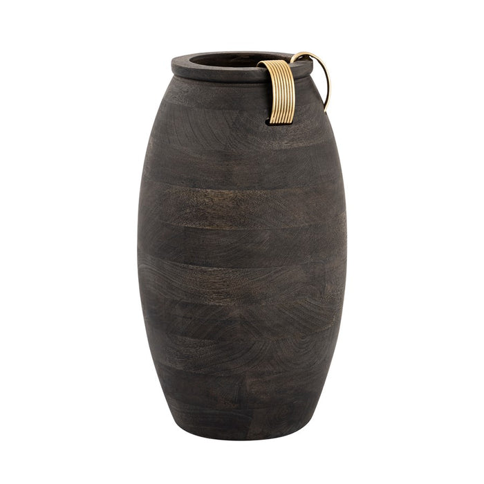 Atlas Lighting Barone Large Vase, Ebonized