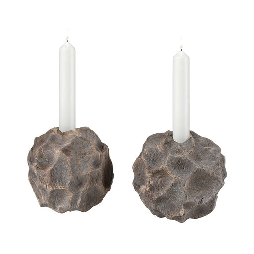 Atlas Lighting Beachcomber Candleholder Set of 2, Natural