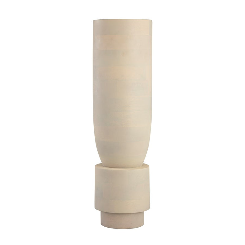 Atlas Lighting Belle Tall Vase | Bleached Mango Wood | Living Room & Entryway Decor | 6.25 x 6.25 x 22 in | Model AC11088-02