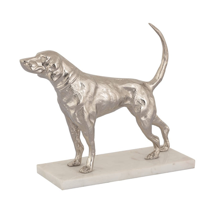 Atlas Lighting Bergie Dog Sculpture, Nickel