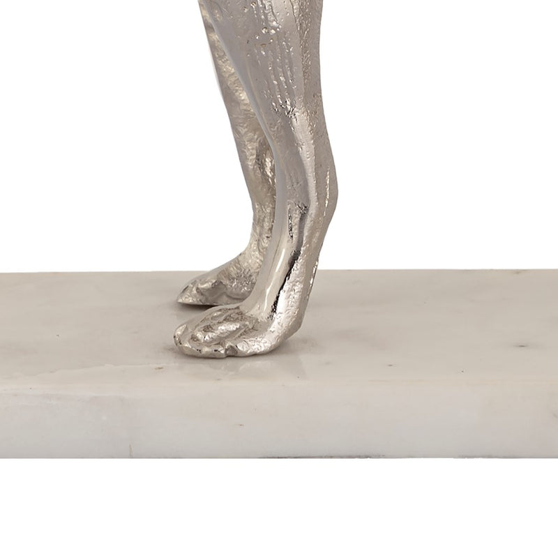 Atlas Lighting Bergie Dog Sculpture, Nickel