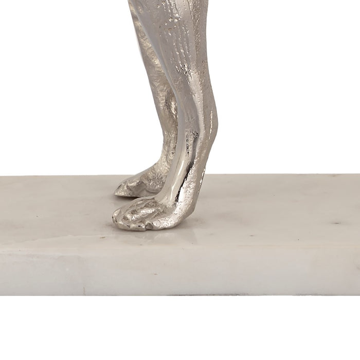 Atlas Lighting Bergie Dog Sculpture, Nickel