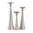 Atlas Lighting Bion Candleholder, Set of 3, Polished Nickel