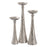 Atlas Lighting Bion Candleholder, Set of 3, Polished Nickel