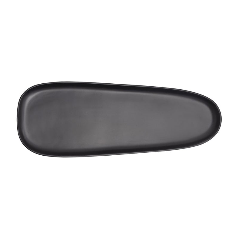 Atlas Lighting Blain Tray Set of 2 | Matte Black Metal Nesting Serving Trays | Coffee Table & Kitchen Organizer | Model AC11104-01S