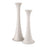 Atlas Lighting Bonnie Candleholder Set of 2, Alabaster