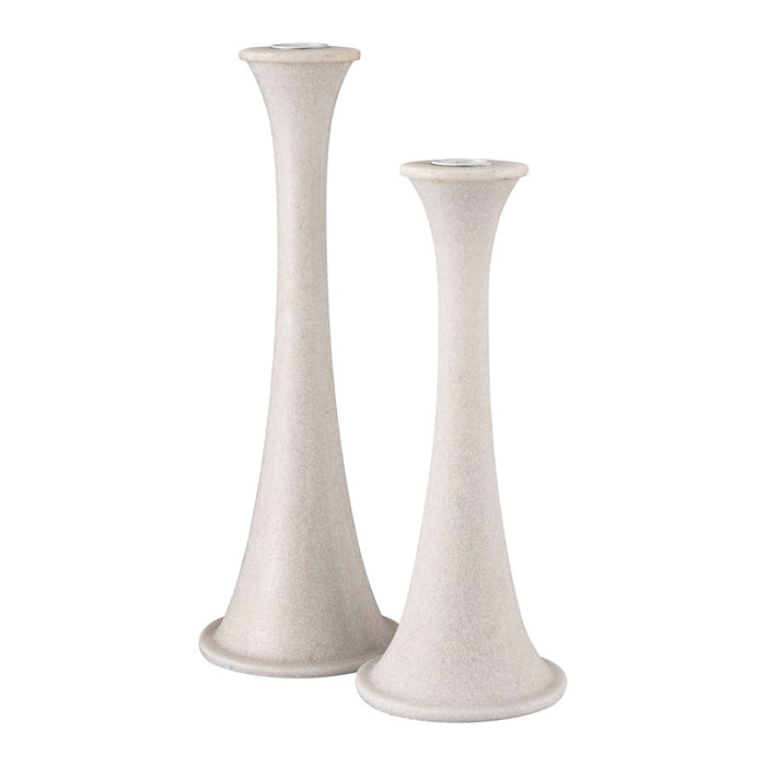 Atlas Lighting Bonnie Candleholder Set of 2, Alabaster
