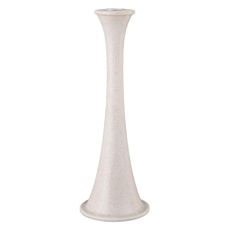 Atlas Lighting Bonnie Candleholder Set of 2 | Alabaster Composite | Dining Room & Mantel Decor | 4.25 x 4.25 x 12.5 in | Model AC11111-01S