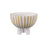 Atlas Lighting Booth Small Striped Bowl, White
