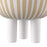 Atlas Lighting Booth Striped Vase, White