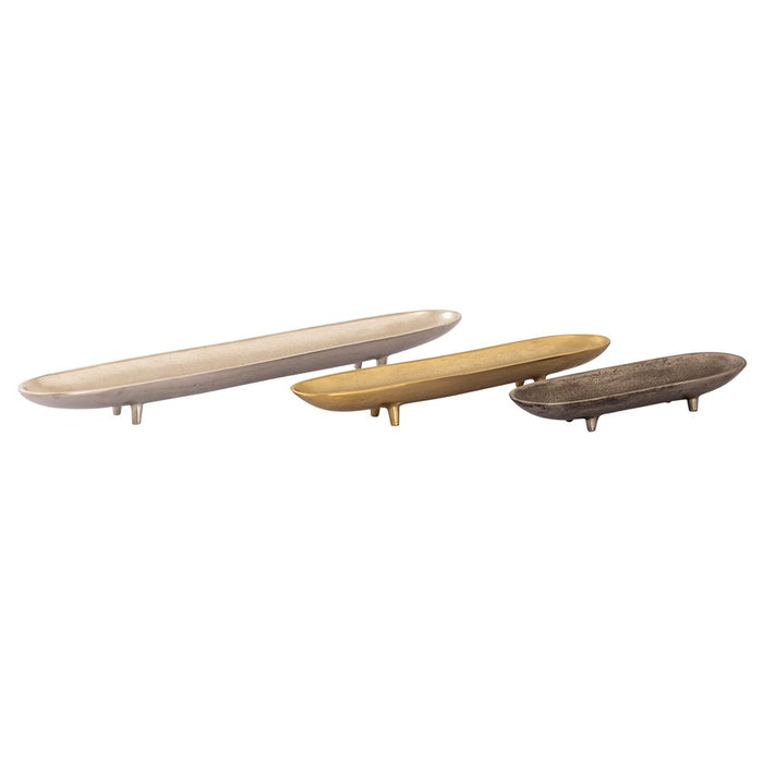 Atlas Lighting Bosco Tray, Set of 3, Nickel Brass/Bronze