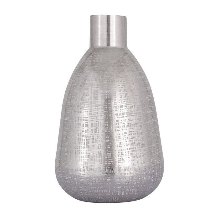 Atlas Lighting Bourne Large Vase, Polished Silver