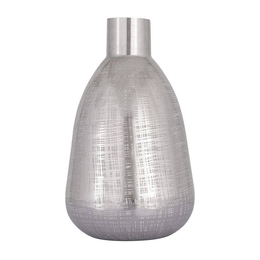 Atlas Lighting Bourne Large Vase, Polished Silver