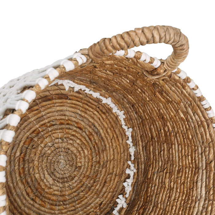 Atlas Lighting Bradley Banana Leaf Basket, Set of 3, Natural