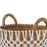 Atlas Lighting Bradley Banana Leaf Basket, Set of 3, Natural