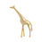 Atlas Lighting Brass Giraffe Sculpture/Large, Polished Brass