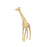 Atlas Lighting Brass Giraffe Sculpture/Large, Polished Brass