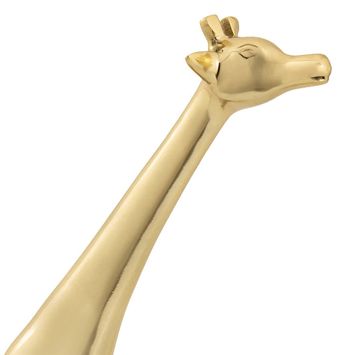 Atlas Lighting Brass Giraffe Sculpture/Large, Polished Brass