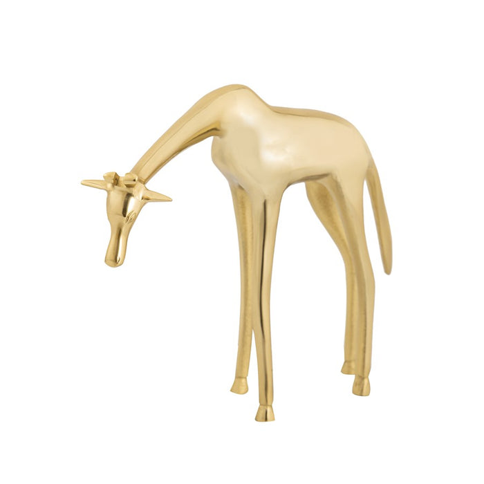 Atlas Lighting Brass Giraffe Sculpture/Small, Polished Brass