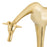 Atlas Lighting Brass Giraffe Sculpture/Small, Polished Brass