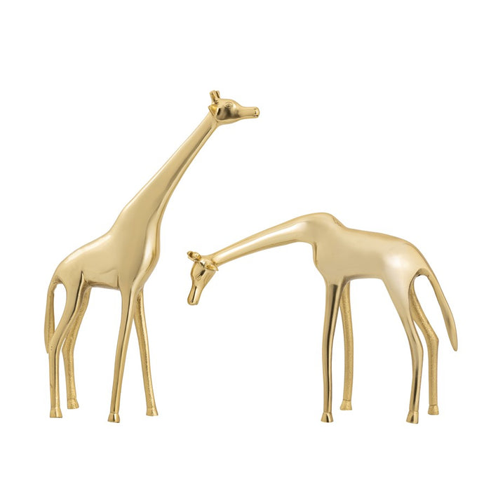 Atlas Lighting Brass Giraffe Sculpture/Small, Polished Brass