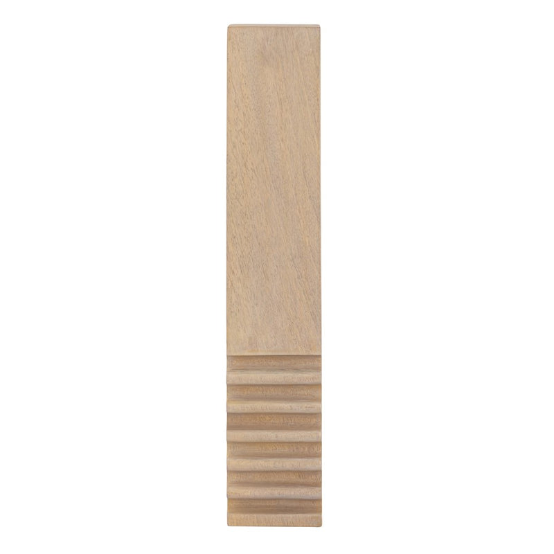 Atlas Lighting Breaker 18in Natural Wood Sculpture | Modern Contemporary Decor | Living Room & Shelf Accent | 3.25 x 3.25 x 18 in | Model AC11127-01