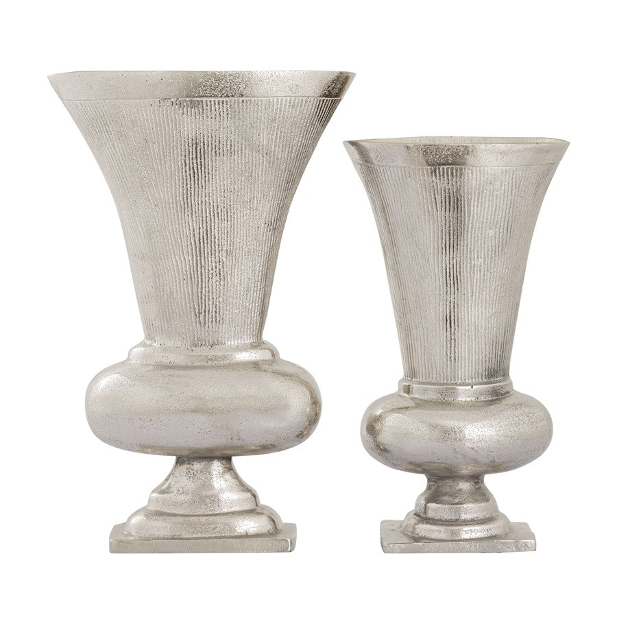 Atlas Lighting Brigitte Vase Set of 2, Nickel