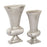 Atlas Lighting Brigitte Vase Set of 2, Nickel
