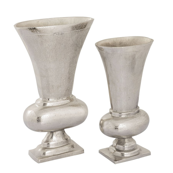 Atlas Lighting Brigitte Vase Set of 2, Nickel