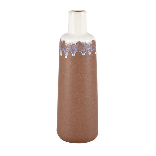 Atlas Lighting Brinson Tall Vase, Matte Brown