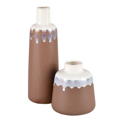 Atlas Lighting Brinson Tall Vase, Matte Brown