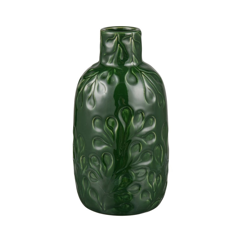 Atlas Lighting Broome Small Vase, Dark Green