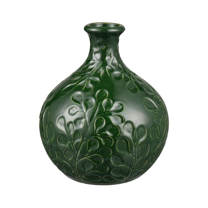 Atlas Lighting Broome Medium Vase, Dark Green