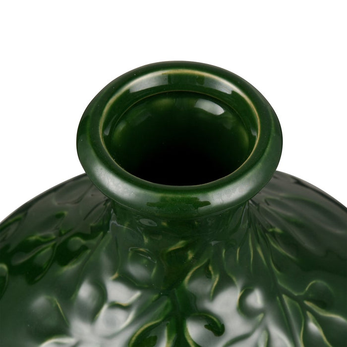 Atlas Lighting Broome Medium Vase, Dark Green