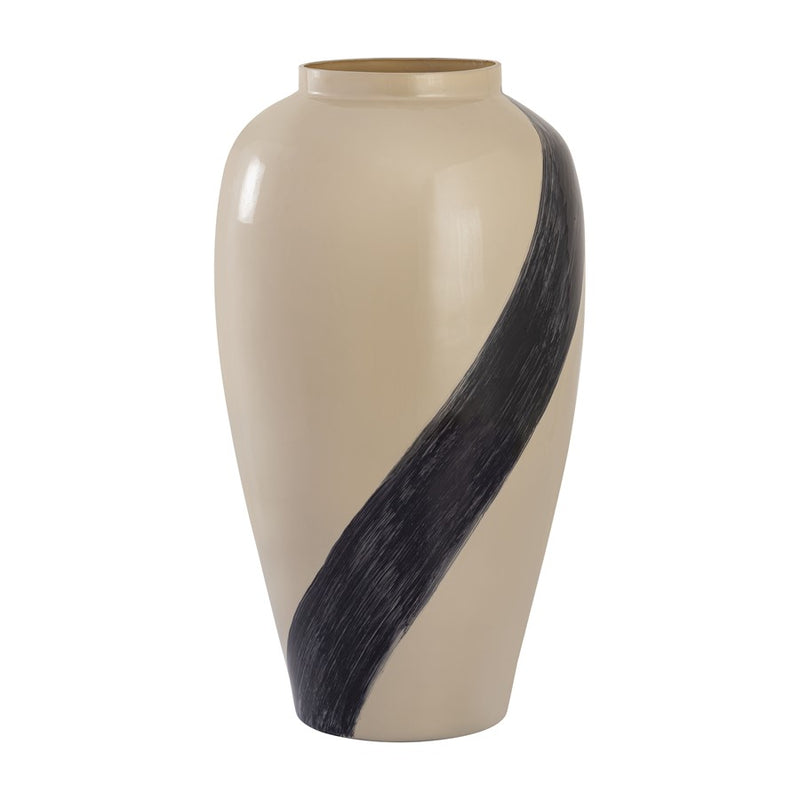 Atlas Lighting Brushstroke Small Vase, Cream