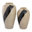 Atlas Lighting Brushstroke Small Vase, Cream