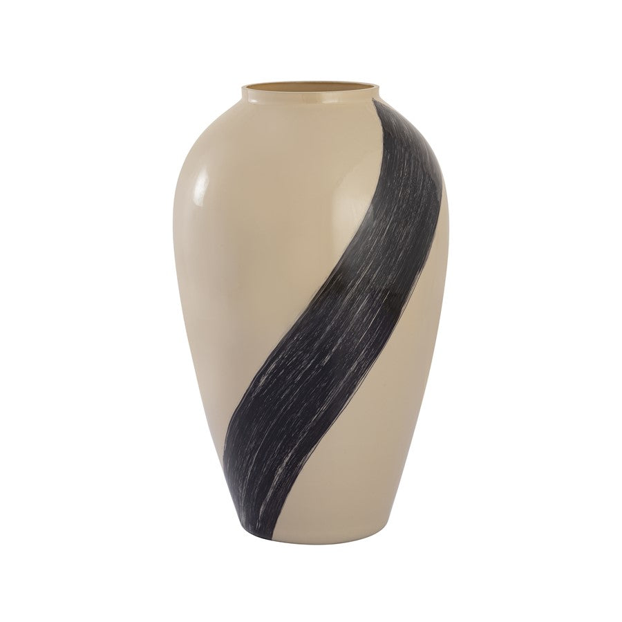 Atlas Lighting Brushstroke Large Vase, Cream