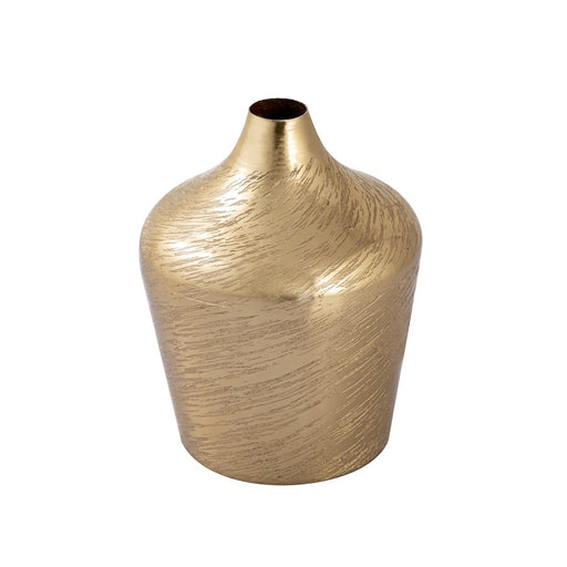 Atlas Lighting Caliza Small Vase, Champagne Gold