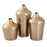 Atlas Lighting Caliza Large Vase, Champagne Gold