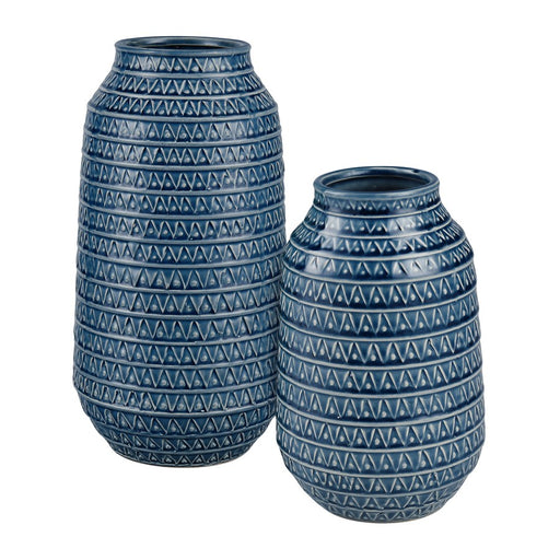 Atlas Lighting Camden Small Vase, Dark Blue