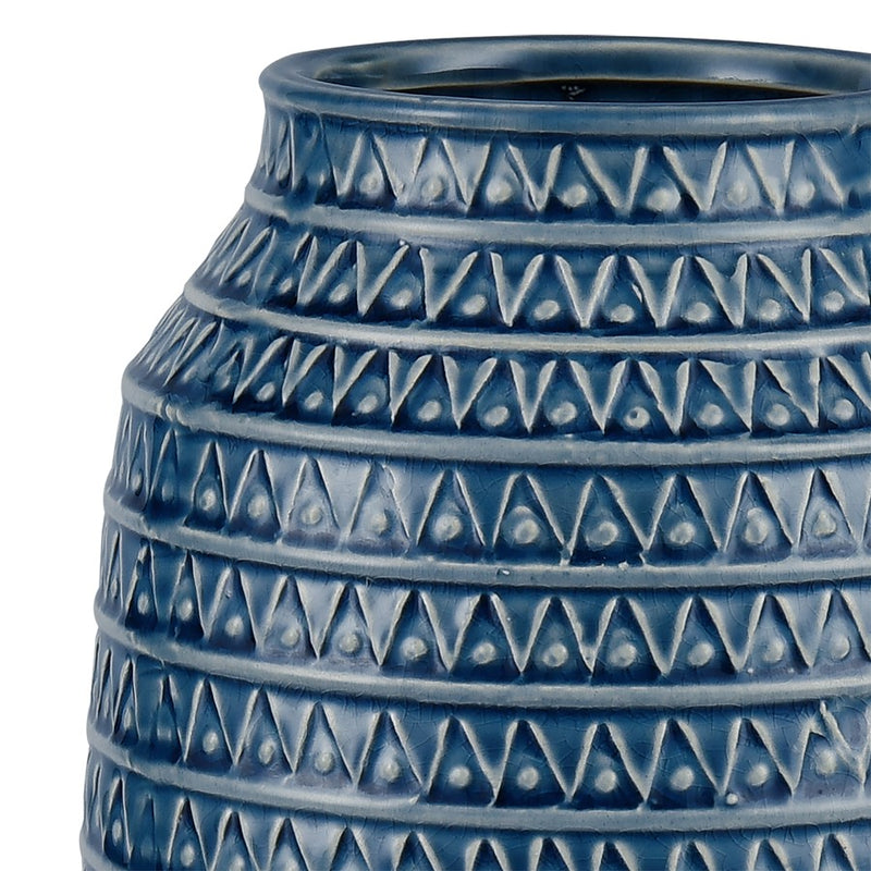 Atlas Lighting Camden Large Vase, Dark Blue