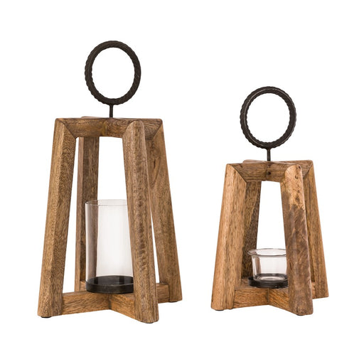 Atlas Lighting Carmel Lantern, Set of 2, Natural