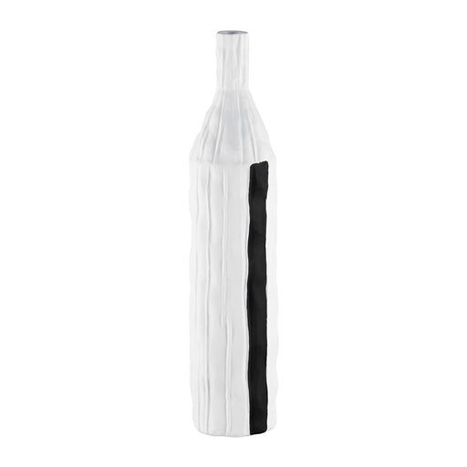 Atlas Lighting Carter Vase, Striped Black/White