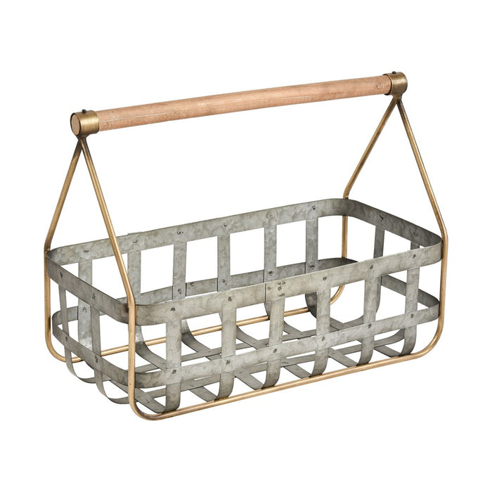 Atlas Lighting Catcliffe Basket, Set of 2, Galvanized
