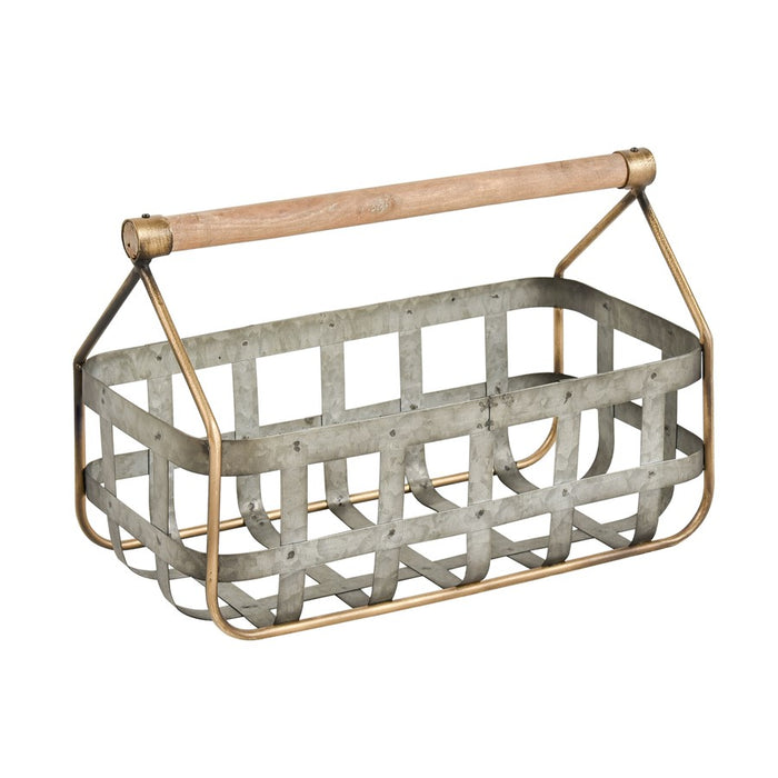 Atlas Lighting Catcliffe Basket, Set of 2, Galvanized
