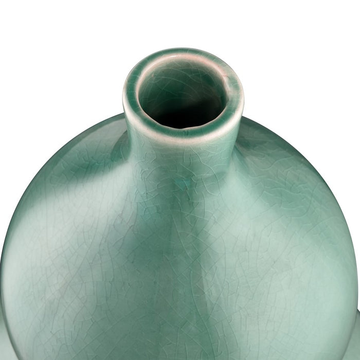 Atlas Lighting Celia Medium Vase, Seafoam Green