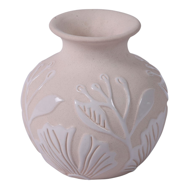 Atlas Lighting Charlotte Vase, Round, Cream