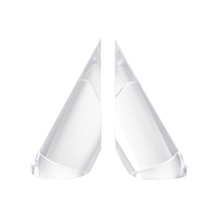 Atlas Lighting Chilling Bookend, Set of 2, Clear