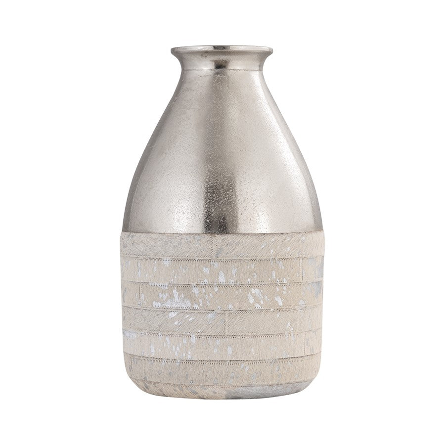 Atlas Lighting Chloe Large Vase, Silver