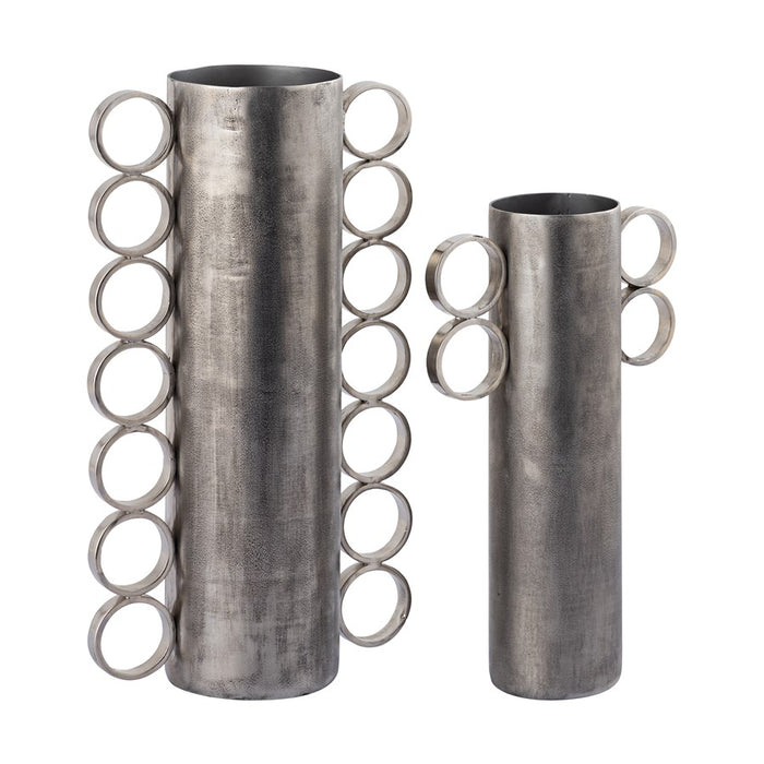 Atlas Lighting Cirq Large Vase, Antique Nickel